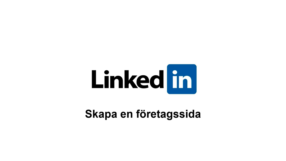 Skapa en företagssida